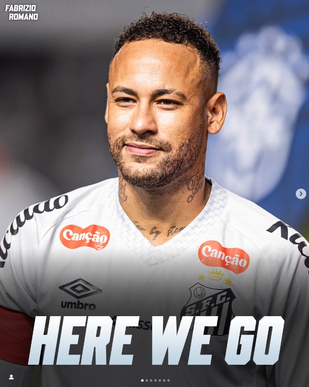 HWG！罗马诺：33岁内马尔将与桑托斯续约1年 留队至2026年12月